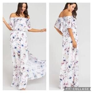 Show me your mumu hacienda off the shoulder bridesmaid bouquet beauty maxi dress
